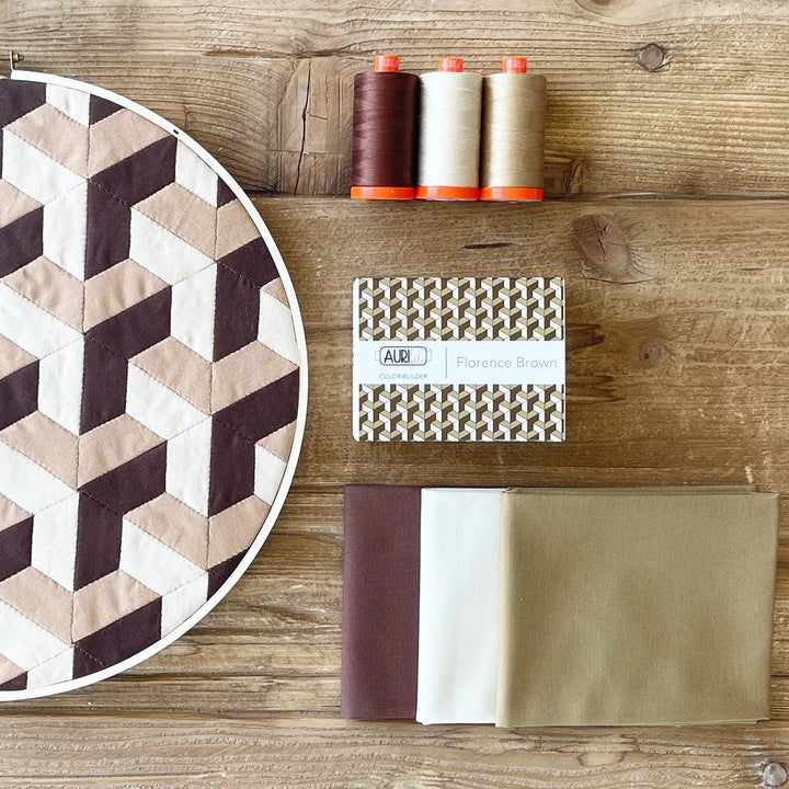 Aurifil Color Builder 50wt Florence Brown ompelulankapaketti