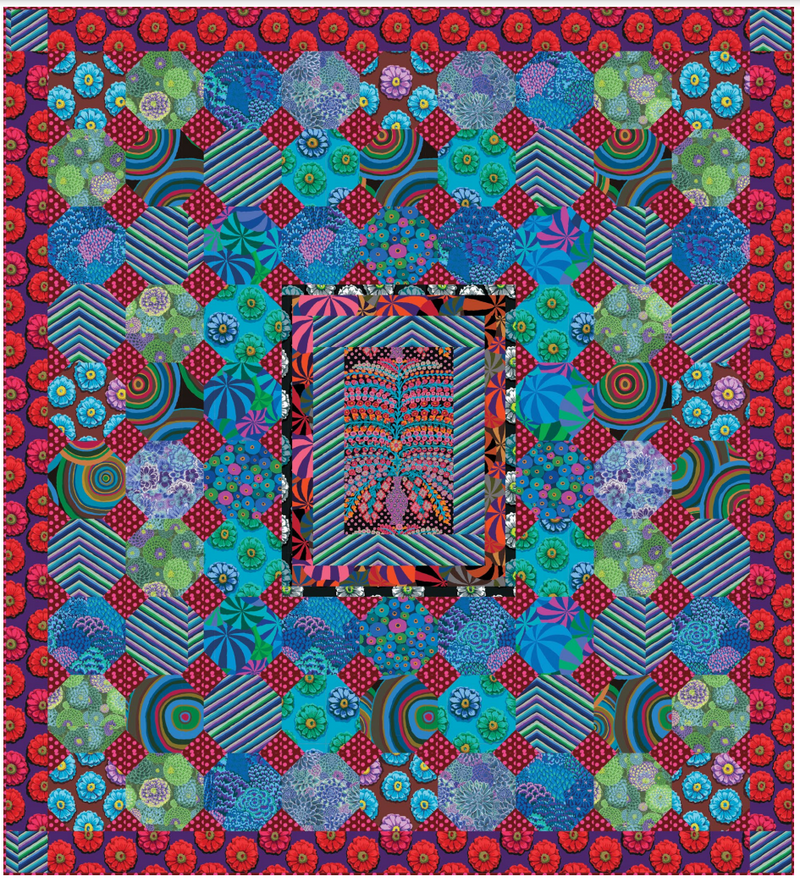Frozen Snowball Quilt - Kaffe Fassett tilkkutyöohje ILMAINEN