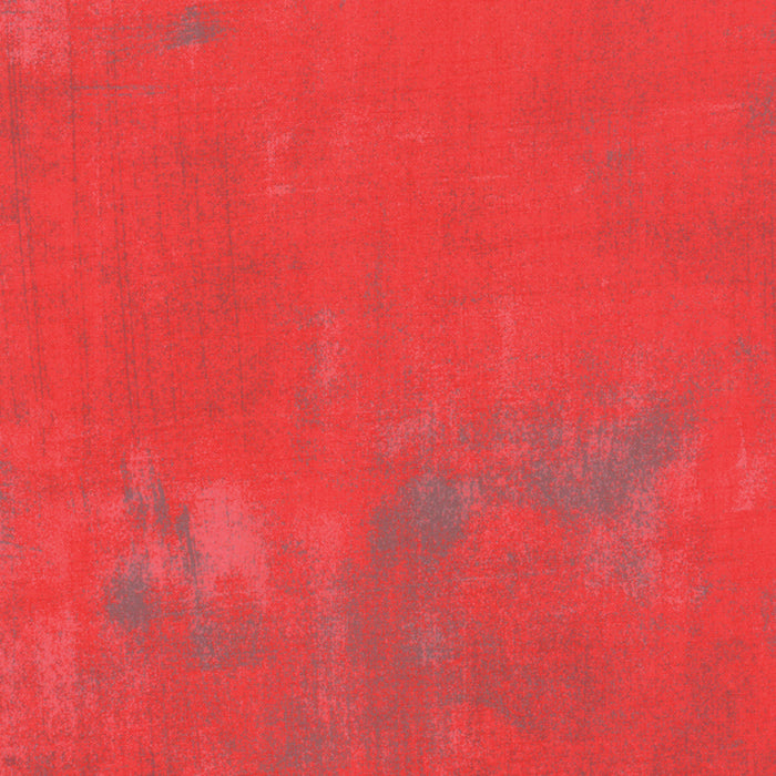 Grunge 30150-290 Geranium - Moda-kankaiden BasicGreyn suunnittelema laadukas 100% puuvillakangas, punainen