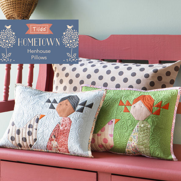 Tilda, Hometown, Henhouse Pillows Pattern, tilkkutyö tyynyohje, ILMAINEN