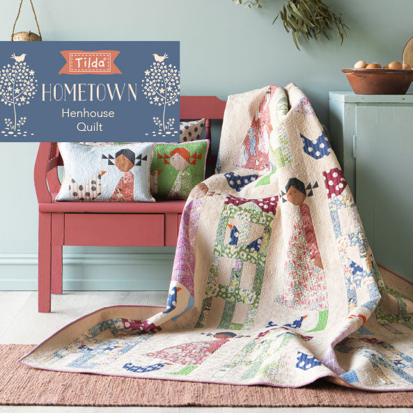 Tilda, Hometown, Henhouse Quilt Pattern, tilkkutyöohje, ILMAINEN