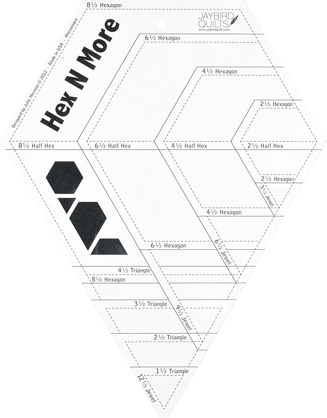 Hex n More Ruler JBQ 201