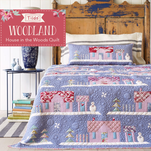Tilda Woodland, House in the Woods Quilt Pattern, tyyny tilkkutyöohje, ILMAINEN