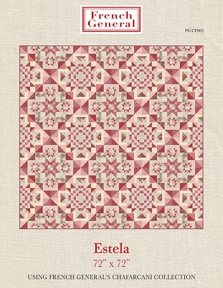 Estela Quilt Pattern French General FG-CF002 quiltningsinstruktioner