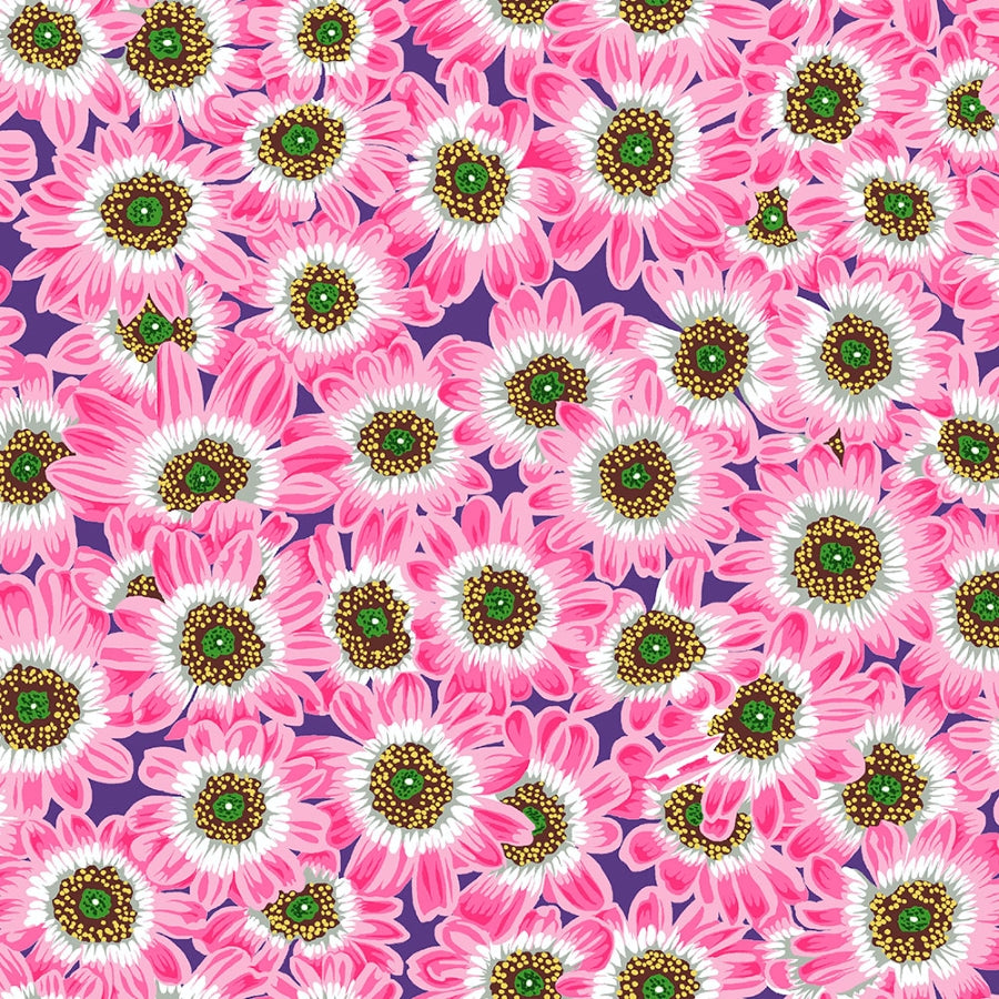 Kaffe Fassett, August 2021 - Lucy - Pink PWPJ112.PINK puuvillakangas