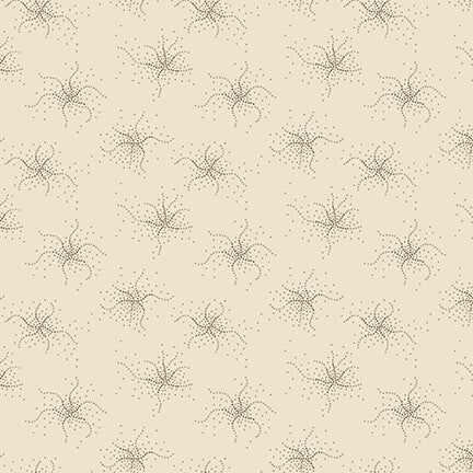 Kim Diehlin Harvest Hill kokoelmasta Cream Dot Bursts 9920-40 puuvillakangas, hillityt kuviot kermaisella taustalla, täydellinen tilkkutöihin ja ompeluprojekteihin