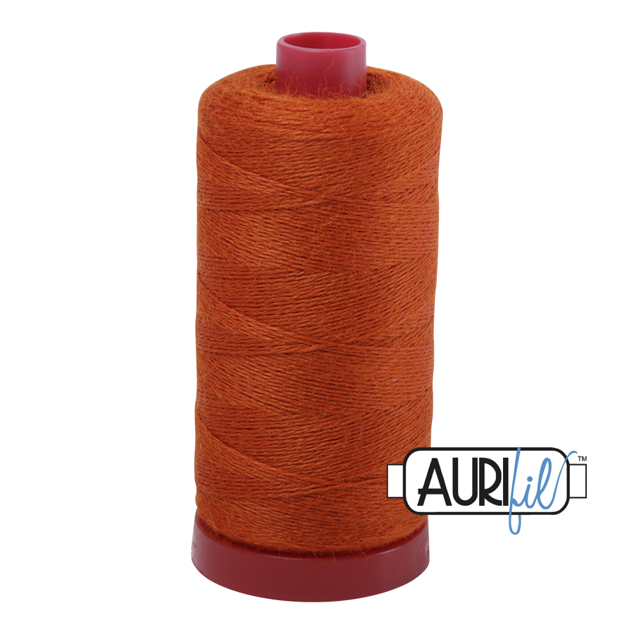 Aurifil Lana 12wt 8245 Dark Pumpkin villasekoite -ompelulanka