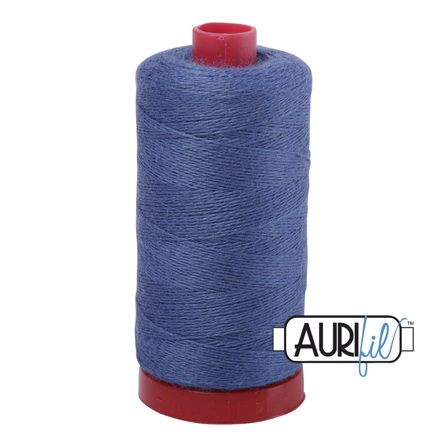 Aurifil Lana 12wt 8782 Persian Blue villasekoite -ompelulanka