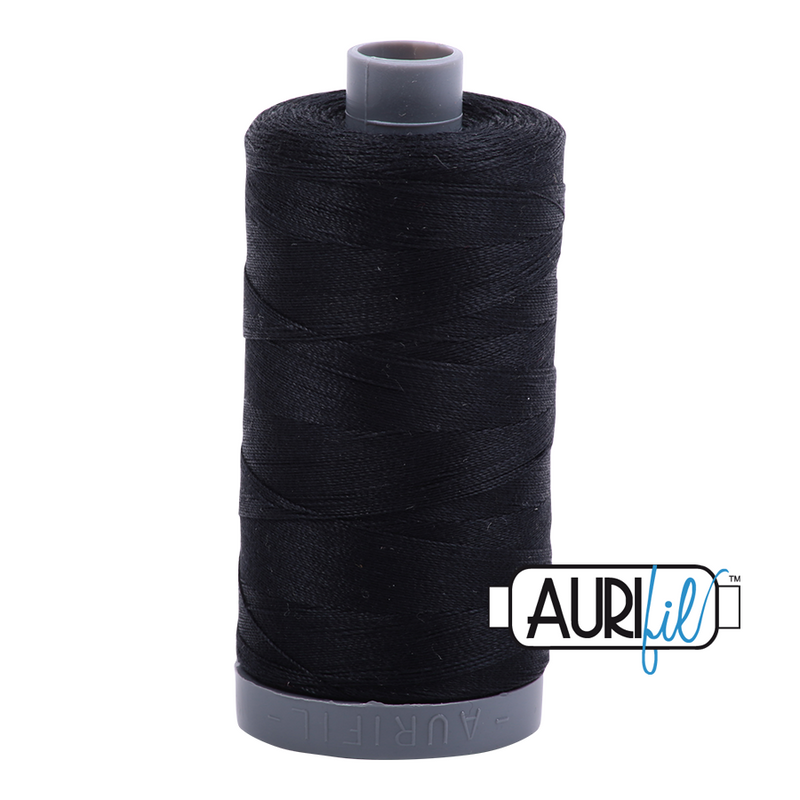 Aurifil 28wt 2692 Black 100% puuvilla -ompelulanka