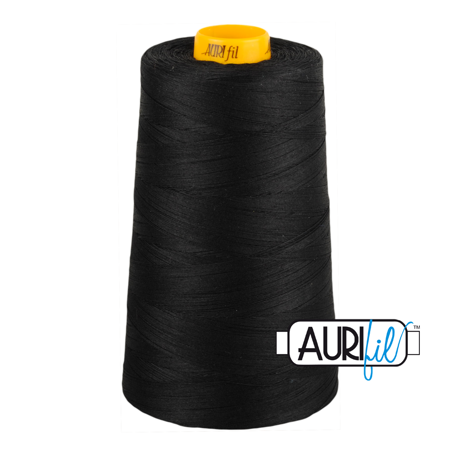 Aurifil Cone Forty3 40wt 2692 Black 100% puuvilla -ompelulanka kartiossa