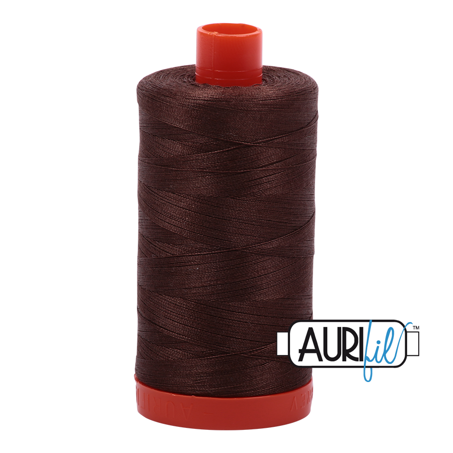 Aurifil 50wt 1285 Medium Bark 100% puuvilla -ompelulanka