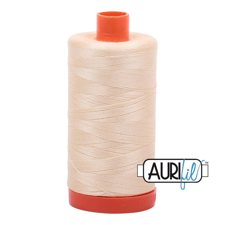 Aurifil 50wt 2123 Butter 100% puuvilla -ompelulanka