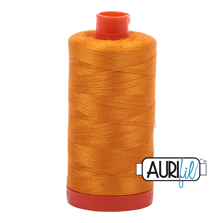 Aurifil 50wt 2145 Yellow Orange 100% puuvilla -ompelulanka