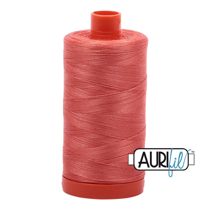 Aurifil 50wt 2225 Salmon 100% cotton sewing thread