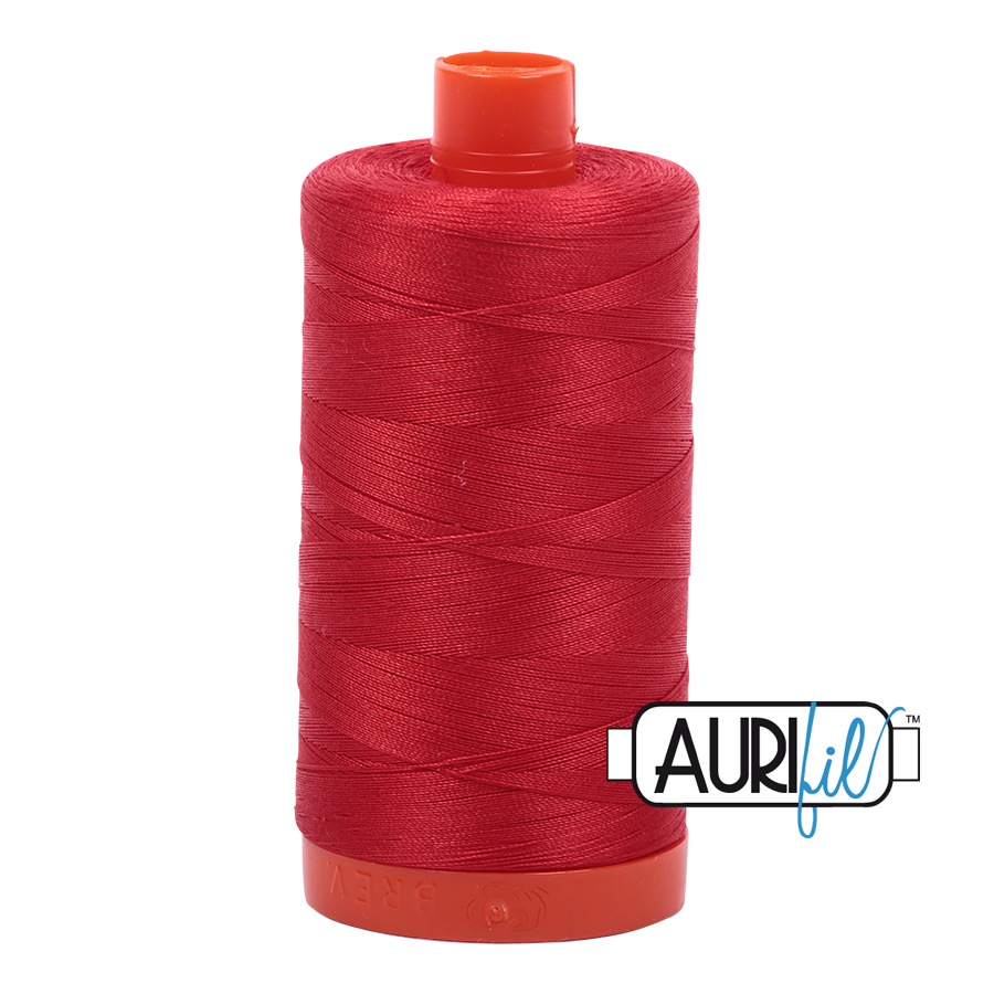 Aurifil 50wt 2265 Lobster Red 100% puuvilla -ompelulanka
