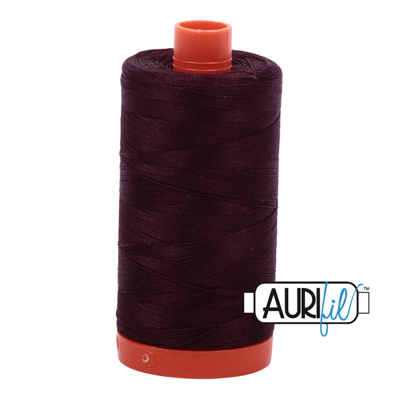 Aurifil 50wt 2465 Very Dark Brown 100% puuvilla -ompelulanka