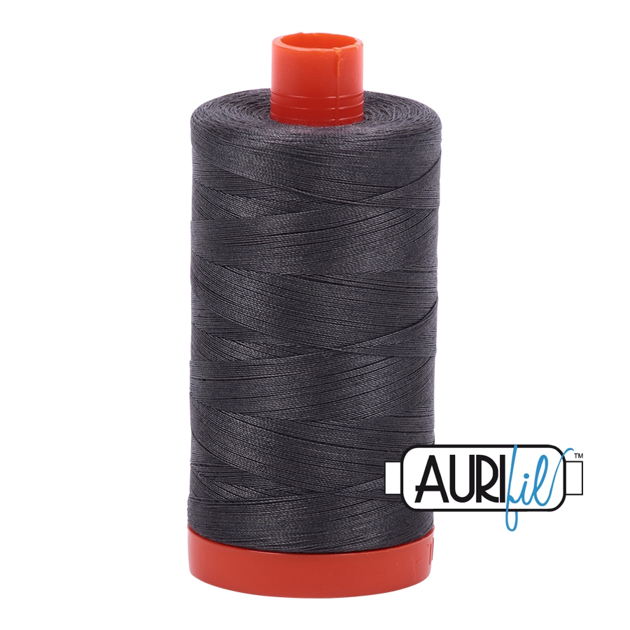 Aurifil 50wt 2630 Dark Pewter 100% puuvilla -ompelulanka