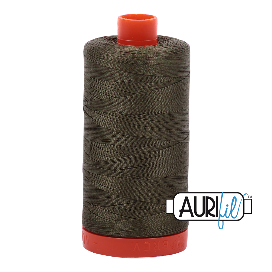 Aurifil 50wt 2905 Army Green 100% puuvilla -ompelulanka