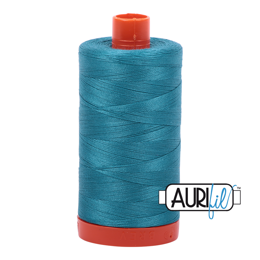 Aurifil 50wt 4182 Dark Turquoise 100% puuvilla -ompelulanka