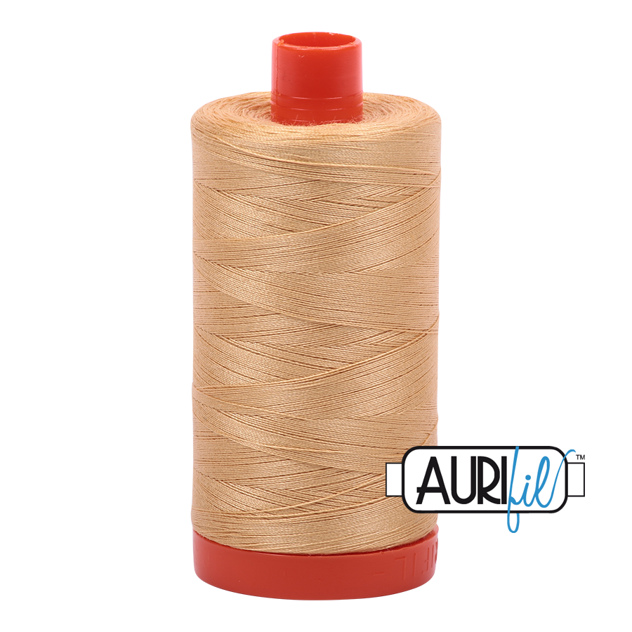 Aurifil 50wt 5001 Ocher Yellow 100% puuvilla -ompelulanka