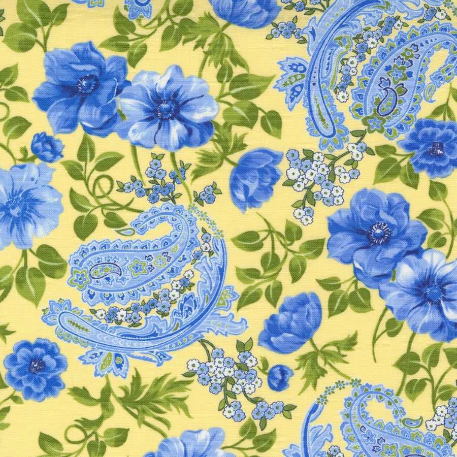 Moda, Summer Breeze Yellow 33610 13 puuvillakangas