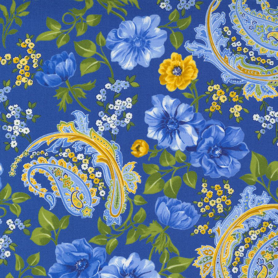 Moda, Summer Breeze Royal Multi 33610 16 puuvillakangas
