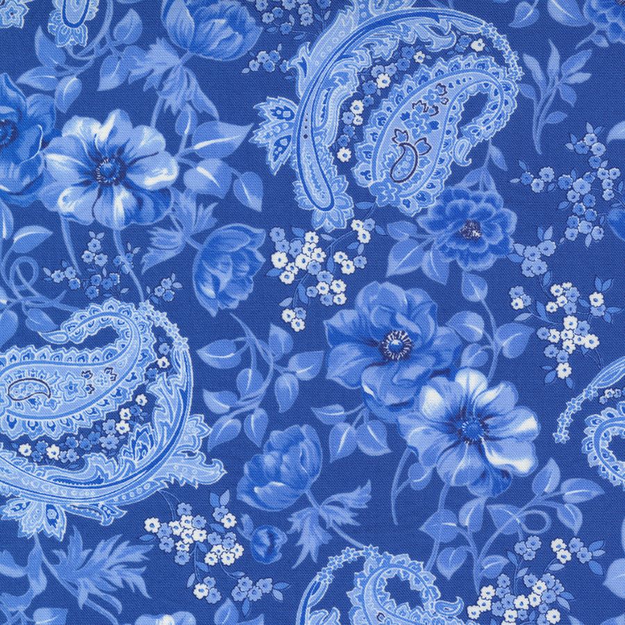 Moda, Summer Breeze Royal 33610 22 puuvillakangas