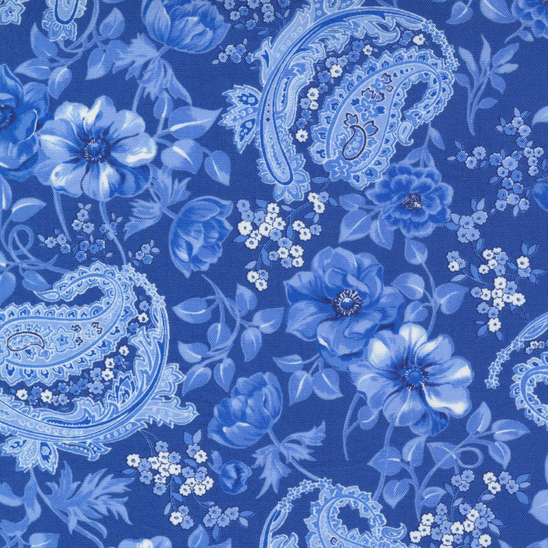 Moda, Summer Breeze Royal 33610 22 puuvillakangas