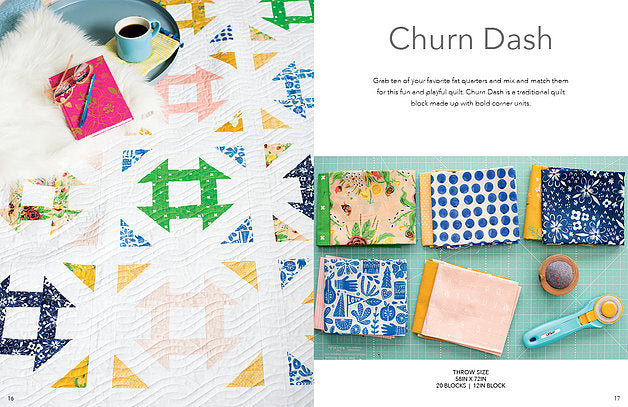 Modern Quilts Block by Block: 12 Modern Quilt Projects - English