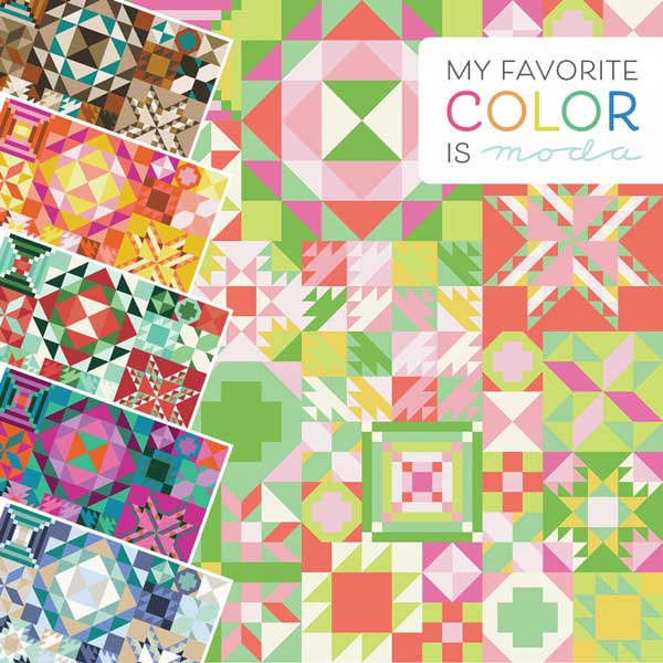My Favorite Color is Moda Sampler tilkkutyöohje (paperiversio)