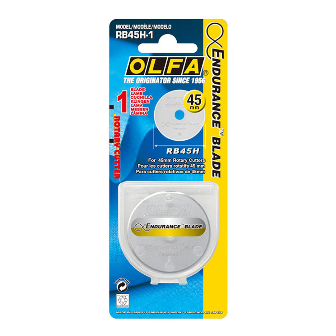 OLFA Endurance RB45H-1 pyöröleikkurin terä 45mm – pitkäkestoinen volframiteräksinen vaihtoterä