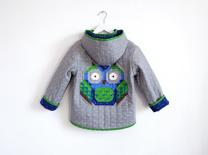 Little Owl Coat Pattern Annie Brady BC-Q005 Pikkupöllö takki kaava