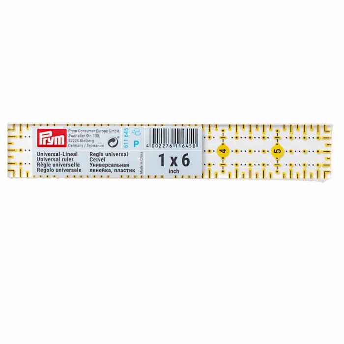 Prym Omni Uni viivain 1x6Inch