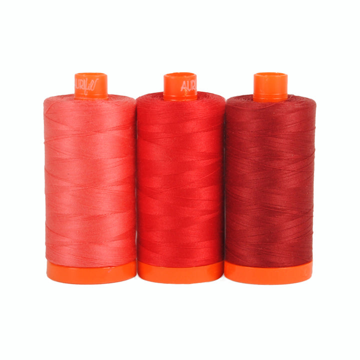 Aurifil Color Builder 50wt Pompeii Red ompelulankapaketti