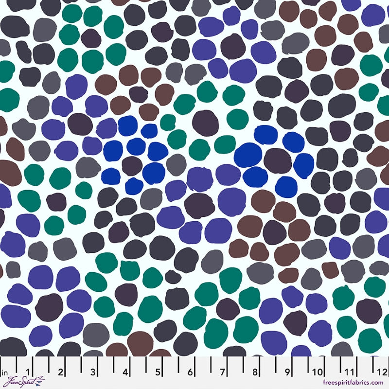 Kaffe Fassett, Spring 2022 Flower Dot - Contrast PWBM077.CONTRAST puuvillakangas