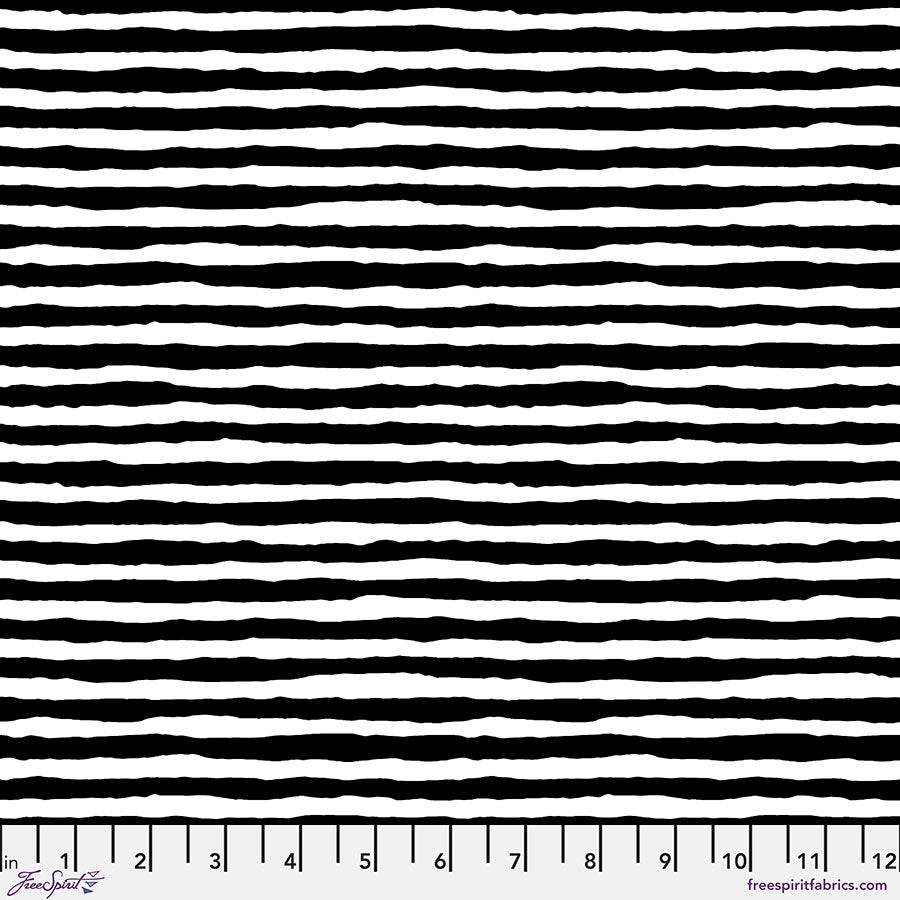 Kaffe Fassett Collective - Comb Stripe White PWBM084.WHITE cotton fabric