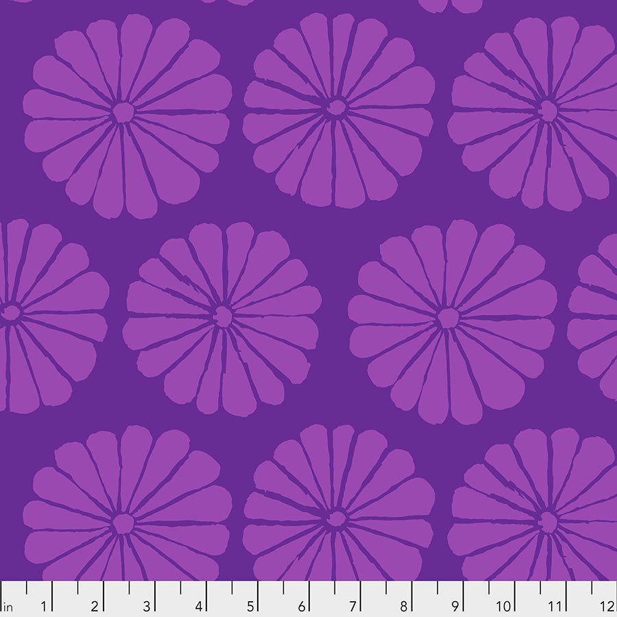 Kaffe Fassett Spring 2021 Damask Flower Purple puuvillakangas