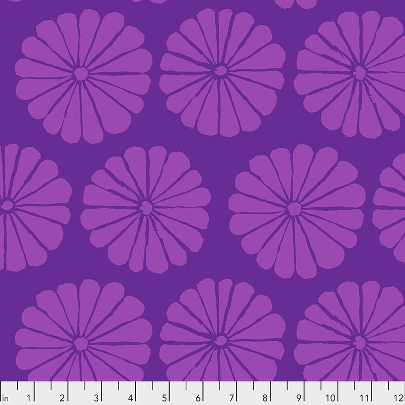 Kaffe Fassett Spring 2021 Damask Flower Purple puuvillakangas