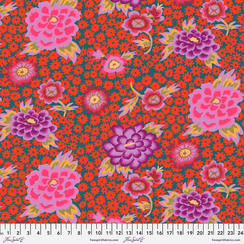 Kaffe Fassett, Spring 2022 Charlotte - Red PWGP186.RED puuvillakangas