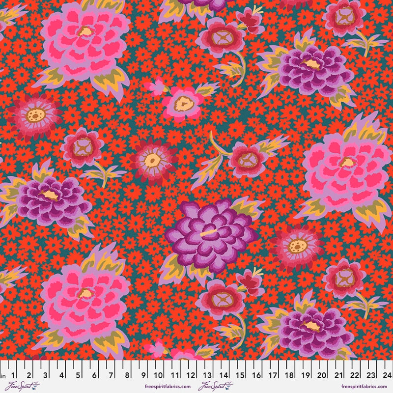 Kaffe Fassett, Spring 2022 Charlotte - Red PWGP186.RED puuvillakangas