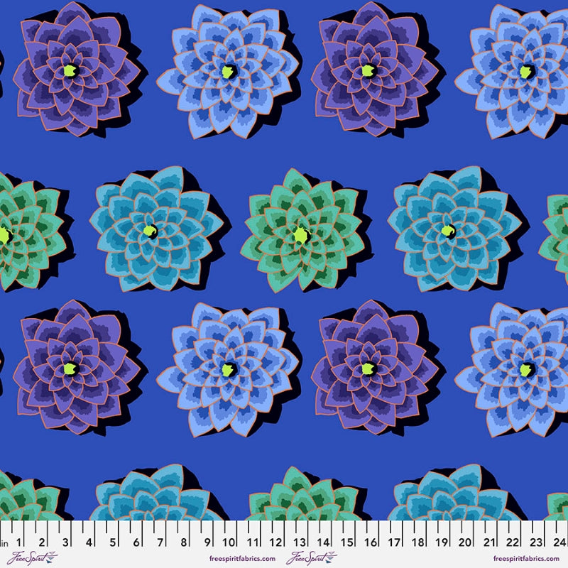 Kaffe Fassett, Spring 2022 Shadow Flower - Blue PWGP187.BLUE puuvillakangas