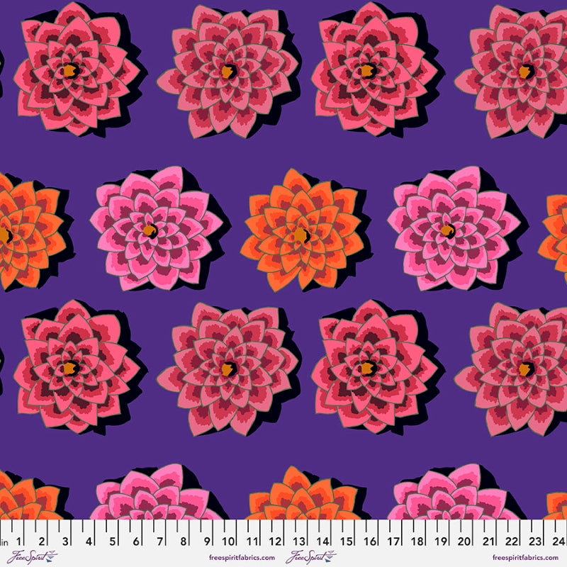 Kaffe Fassett, Spring 2022 Shadow Flower - Purple PWGP187.PURPLE puuvillakangas