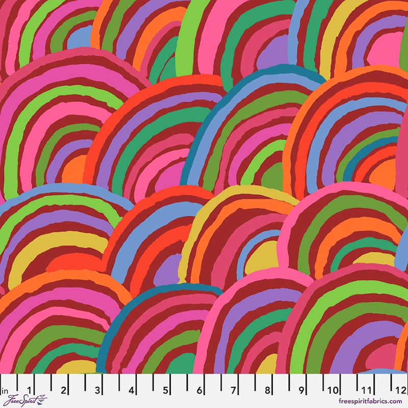 Kaffe Fassett, Spring 2022 Rainbows - Red PWGP190.RED puuvillakangas