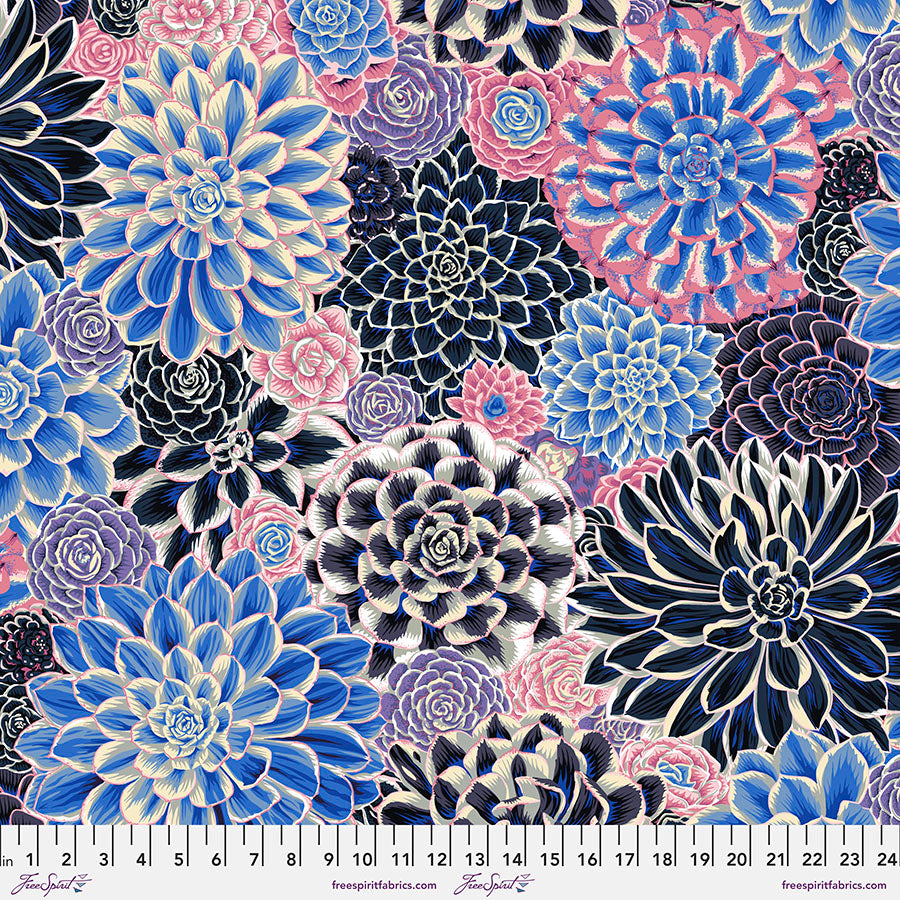 Kaffe Fassett Collective - House Leeks Contrast PWPJ113.CONTRAST puuvillakangas