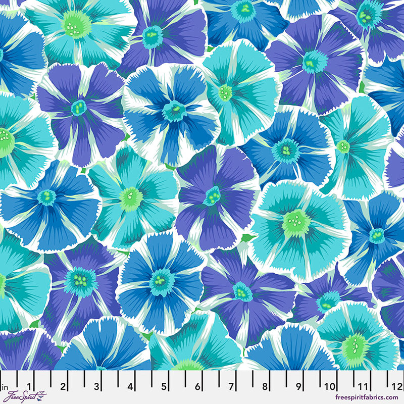 Kaffe Fassett, August 2021 - Pinwheels, Blue PWPJ117.BLUE puuvillakangas
