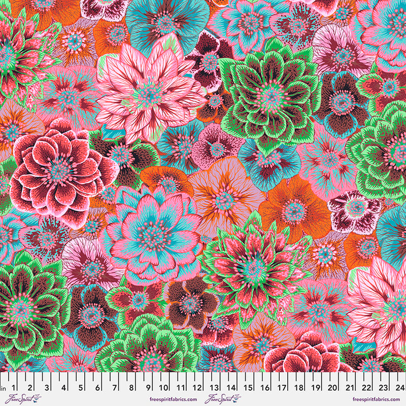 Kaffe Fassett, August 2022 - Hellebores, Pink PWPJ118.PINK puuvillakangas
