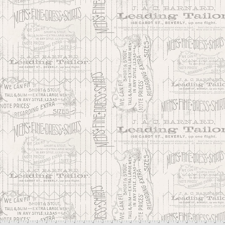 Tim Holtz, Monochrome Tailored PWTH066.LINEN puuvillakangas