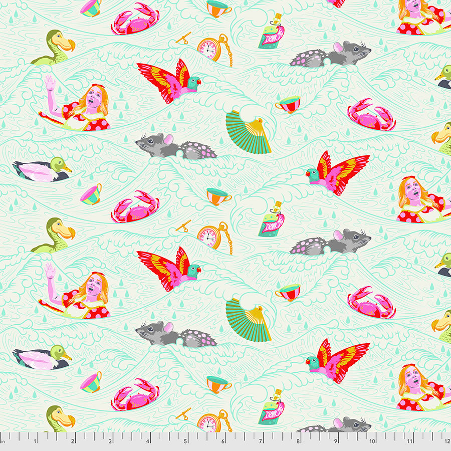 Tula Pink, CuriouserCuriouser, Sea of Tears PWTP162WONDER puuvillakangas
