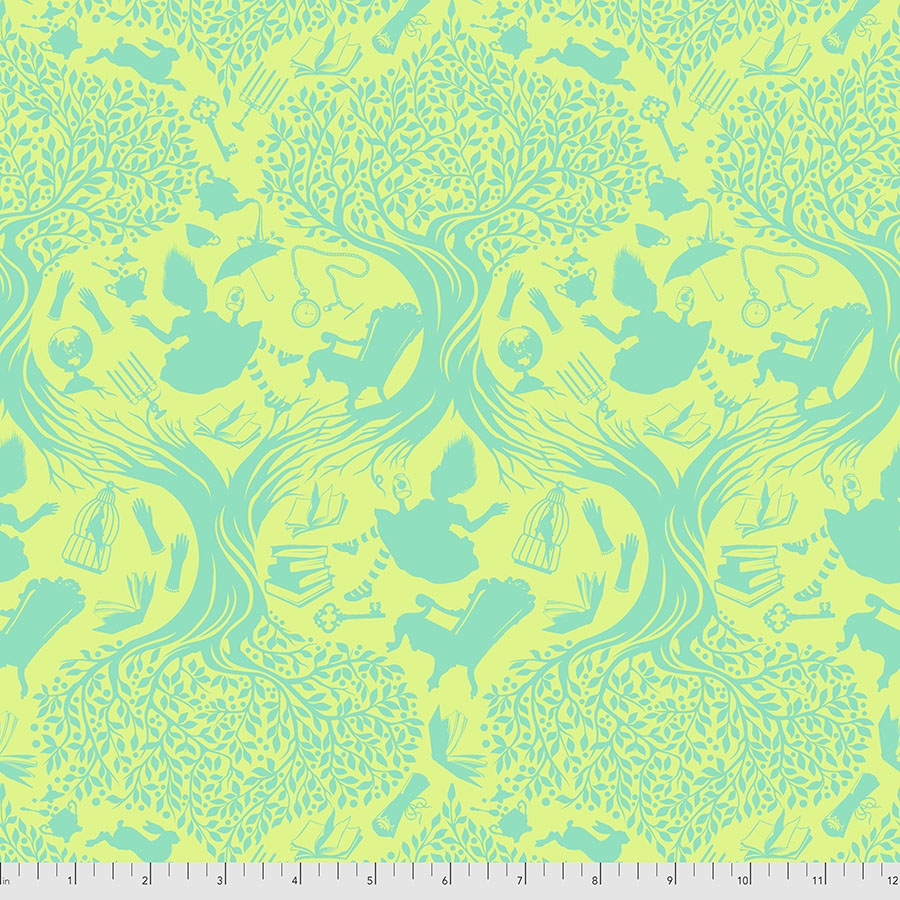 Tula Pink, CuriouserCuriouser, Down the Rabbit Hole PWTP166.BEWILDER puuvillakangas