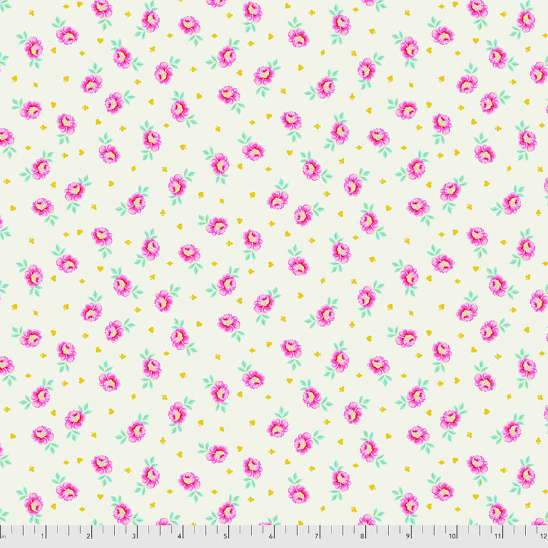 Tula Pink, CuriouserCuriouser, Baby Buds PWTP167SUGAR puuvillakangas
